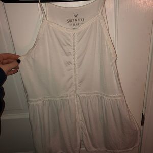 white soft and sexy tank
